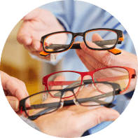 Frequent change in the prescription of glasses