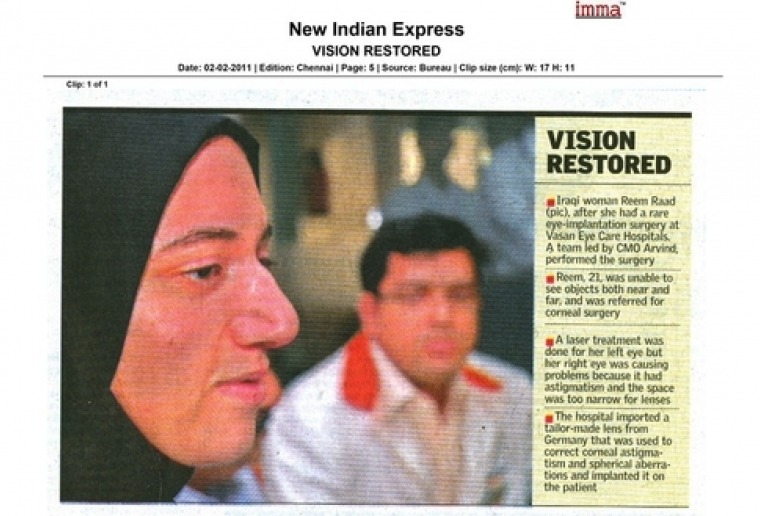 News of Dr. Arvind Vision Care