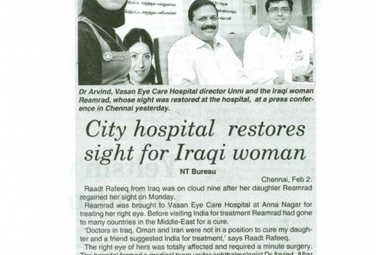 News of Dr. Arvind Vision Care
